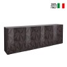 Modernes Design Sideboard 241cm 4 Türen glänzend grau Prisma Rt XL Verkauf