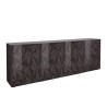 Modernes Design Sideboard 241cm 4 Türen glänzend grau Prisma Rt XL Angebot