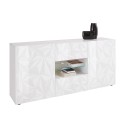 Buffet 2 portes 2 tiroirs 181cm design blanc brillant Prisma Wh M Réductions