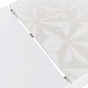 Ausziehbarer Esszimmertisch glänzend weiß 90x137-185cm Most Prisma Sales