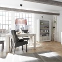Ausziehbarer Esstisch aus Holz 90x137-185cm glänzend weiß Vigo Urbino Auswahl