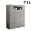 Hohe Anrichte 2 Türen modern Zement Sior Ct Urbino Verkauf