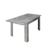 Table à manger moderne extensible 90x137-185cm effet béton Fold Urbino Offre