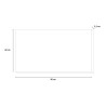 Allonge 48cm pour table à manger Icaro 180x90cm gris ciment Urbino Remises