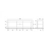 Meuble TV moderne 2 portes en bois 180cm Nolux Pc Basic Réductions