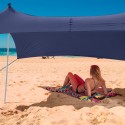 Tente de plage protection UV parasol portable 2.3 x 2.3 m Formentera Offre