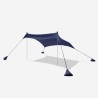 Tente de plage protection UV parasol portable 2.3 x 2.3 m Formentera Réductions
