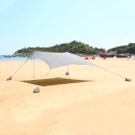 Tenda spiaggia mare gazebo portatile 2,3 x 2,3 m protezione UV antivento Formentera Acquisto