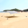 Tenda spiaggia mare gazebo portatile 2,3 x 2,3 m protezione UV antivento Formentera Acquisto
