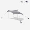 Tenda spiaggia mare gazebo portatile 2,3 x 2,3 m protezione UV antivento Formentera Vendita