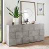 Credenza mobile soggiorno contenitore 3 ante grigio cemento Dama Ct S Promozione