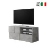 Modernes Design TV-Ständer 121x42cm Beton grau Petite Ct Dama Verkauf