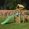 Kinderspielplatz Garten mit Rutsche, Klettergerüst, Spielhaus und Schaukeln Mixter Aktion