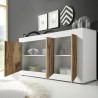 Anrichte Medienaufbewahrung Wohnzimmer weiß glänzendes Holz 3 Türen 160cm Modis BW Basic Katalog