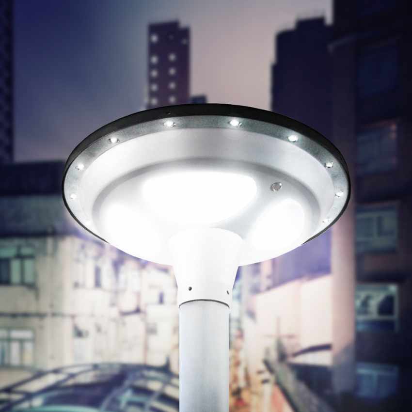 Réverbère Led solaire photovoltaïque jardin parc Square Promotion