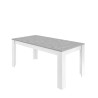 Tavolo da pranzo 180x90cm design moderno bianco cemento Cesar Basic Offerta