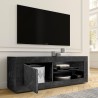 Mobiles TV-Ständer für modernes Wohnzimmer in schwarzer Marmor-Optik Diver MB Basic. Katalog
