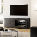 Mobiles TV-Ständer für modernes Wohnzimmer in schwarzer Marmor-Optik Diver MB Basic. Sales
