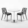 Tavolino Rotondo Bianco 70x70cm Con 2 Sedie Interno Gelateria Long Island Acquisto