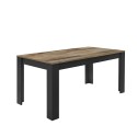 Esstisch Küche 180x90cm Schwarz Holz Industrial Bolero Basic Sales