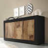 Credenza cucina soggiorno industriale 3 ante legno 160cm Modis NP Basic Sconti