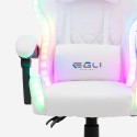 Poltrona gaming per bambini luci LED RGB sedia ergonomica Pixy Junior 