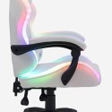 Poltrona gaming per bambini luci LED RGB sedia ergonomica Pixy Junior 