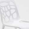 Table Blanche Carrée 70x70 et 2 Chaises Colorées Set Intérieur Bar Café Gelateria Cocktail 