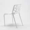 Table Blanche Carrée 70x70 et 2 Chaises Colorées Set Intérieur Bar Café Gelateria Cocktail 