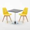 Schwarz Quadratisch Tisch und 2 Stühle Farbiges Polypropylen-Innenmastenset Nordica Mojito Preis