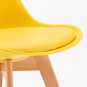 Schwarz Quadratisch Tisch und 2 Stühle Farbiges Polypropylen-Innenmastenset Nordica Mojito 
