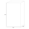 Credenza mobile soggiorno ingresso bianco lucido 2 ante specchio Elise Stock