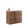 Mobile bagno a terra in legno 3 cassetti con lavabo in ceramica Etoile Modello