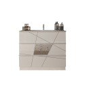 Mobile bagno a terra bianco lucido 3 cassetti e lavabo June Caratteristiche