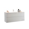 Mobile bagno sospeso moderno lavabo 2 cassetti bianco lucido Add Scelta