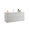 Mobile bagno sospeso moderno lavabo 2 cassetti bianco lucido Add Scelta