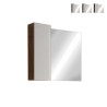 Badezimmerspiegel Säule 1 Tür LED-Licht Weiß Eiche Holz Pilar BW Angebot