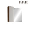 Specchiera bagno colonna 1 anta luce LED bianco legno rovere Pilar BW Offerta