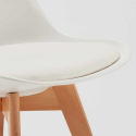 Weiß Rund Tisch und 2 Stühle Farbiges Polypropylen-Innenmastenset Nordica Long Island 