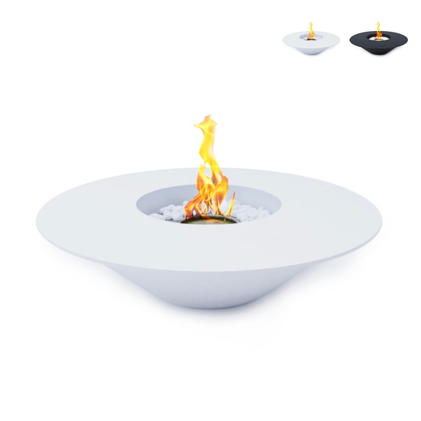 Runder Bioethanol-Designkamin für den Außenbereich 60cm Santorini Verkauf Runder Bioethanol-Designkamin für den Außenbereich 60cm Santorini Verkauf