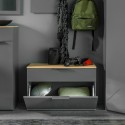 Bewegliche Schuhbank mit 1 Tür und 1 Schublade,, Grau Holz für den Eingangsbereich  Matie Angebot