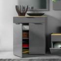 Meuble polyvalent entrée salon buffet 2 portes et 1 tiroir Clyde Offre