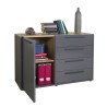 Sideboard Wohnzimmer Industrielles Design 1 Tür 4 Schubladen Choice Angebot