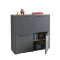 Kommode 4 Türen Wohnzimmer Büroschrank modernes industrielles Design Springfield. Angebot