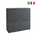 Kommode 4 Türen Wohnzimmer Büroschrank modernes industrielles Design Springfield. Verkauf