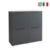 Kommode 4 Türen Wohnzimmer Büroschrank modernes industrielles Design Springfield. Verkauf