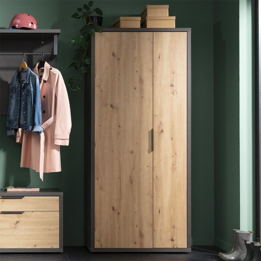Mehrzweckschrank mit 2 Türen im modernen industriellen Design für den Eingangsbereich, Downey von LLB. Aktion Mehrzweckschrank mit 2 Türen im modernen industriellen Design für den Eingangsbereich, Downey von LLB. Aktion