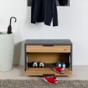 Vielseitige Schuhbank für den Eingangsbereich mit 1 Tür und 1 Schublade Garet Angebot