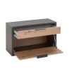 Banc polyvalent à chaussures entrée avec 1 porte et 1 tiroir industriel Garet Catalogue