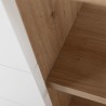 Eckschreibtisch aus Holz mit 3 lackierten weißen Schubladen Lex Rabatte
